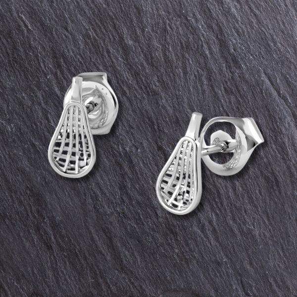 Lacrosse Old School Heads Stud Earrings