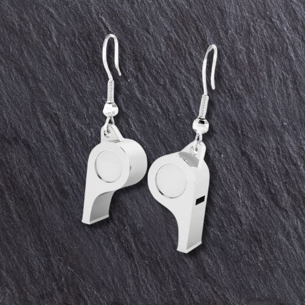 Lacrosse Whistle Hanging Earrings