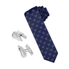 Lacrosse Tie and Cufflinks Gift Set