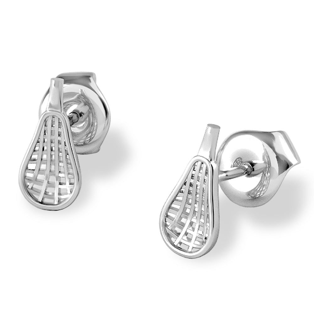 lacrosse stick earrings- lacrosse jewelery in 925 great team lacrosse gifts